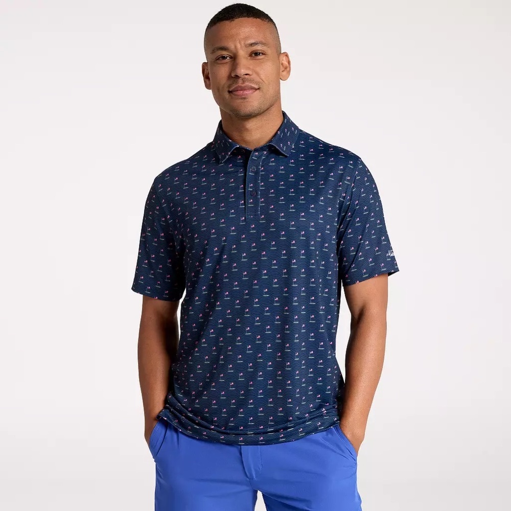 Walter Hagen Men's Performance 11 Novelty Print Golf Polo NWT